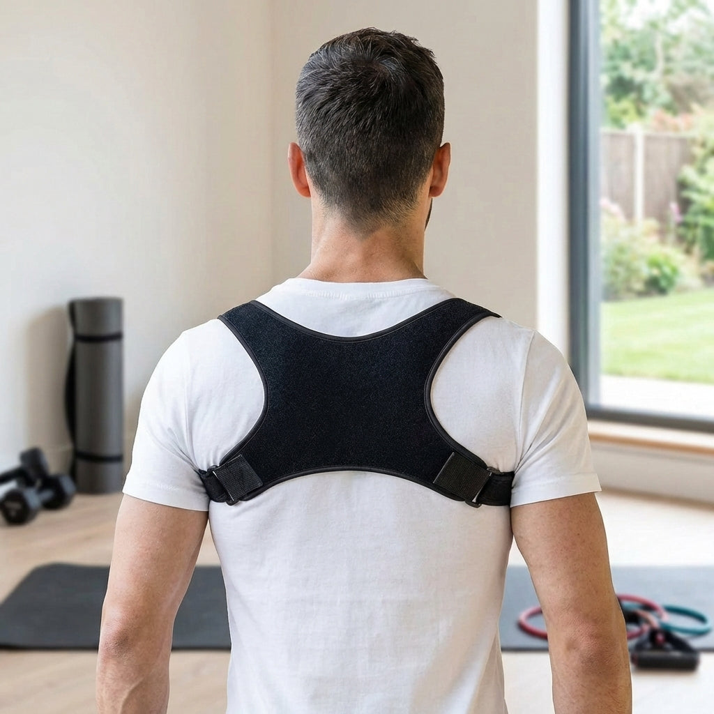 Adjustable Shoulder Posture Brace with Soft-Edged Straps and Discreet Fit