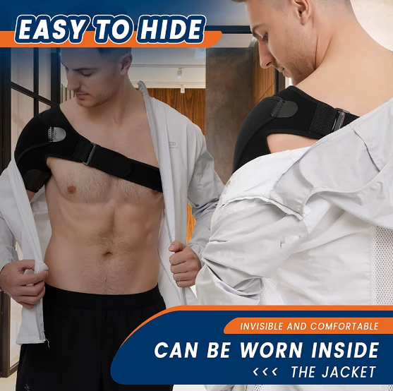 Adjustable Shoulder Support Brace with Breathable Neoprene Compression