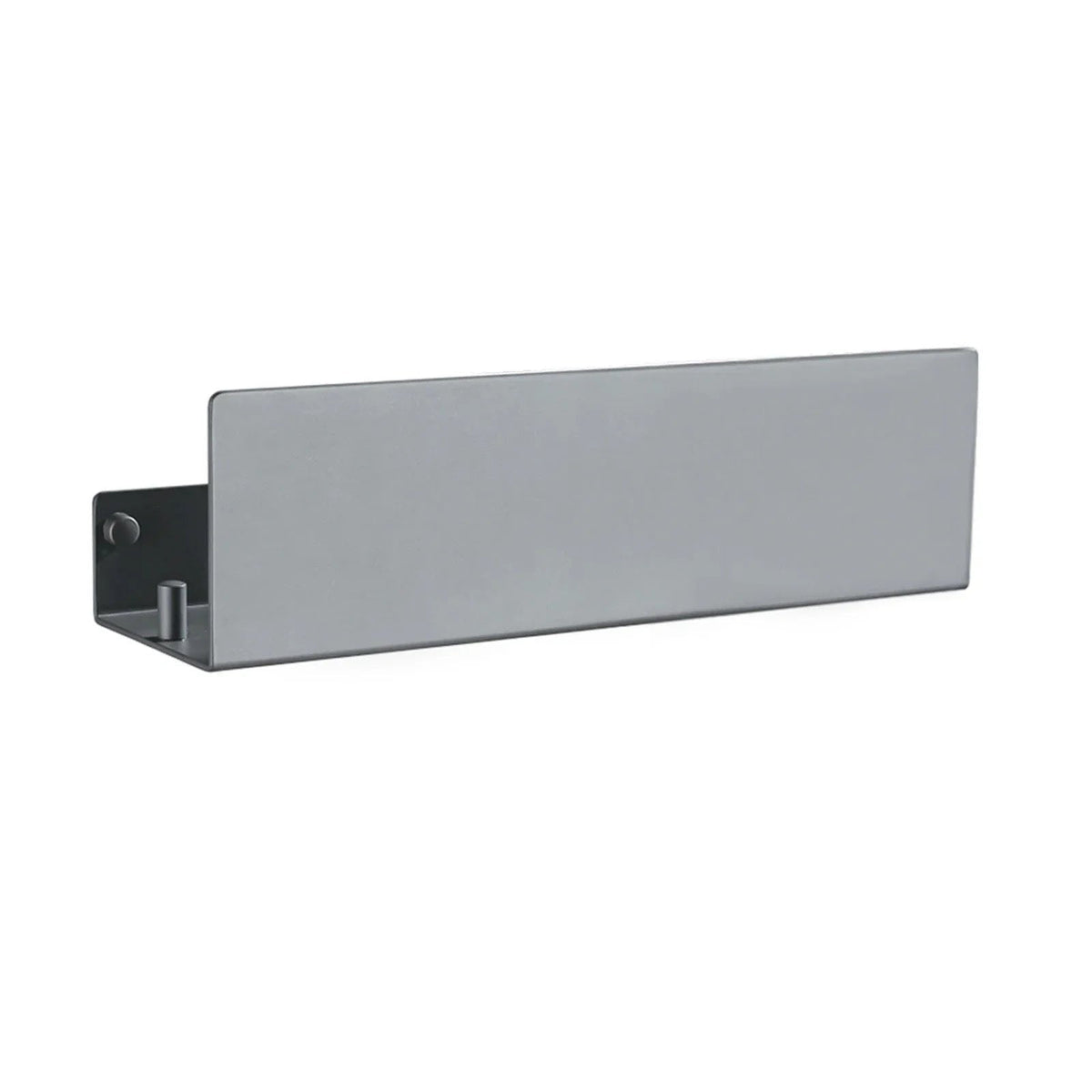Aluminium Bathroom Wall Shelf with Side Hooks and Matte Finish