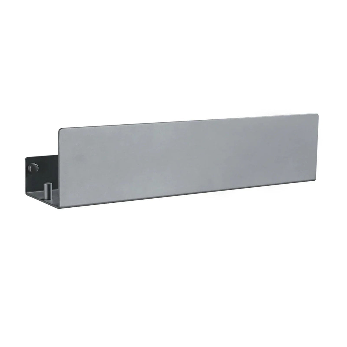 Aluminium Bathroom Wall Shelf with Side Hooks and Matte Finish