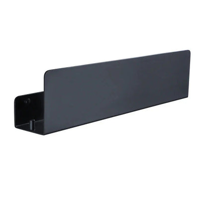 Aluminium Bathroom Wall Shelf with Side Hooks and Matte Finish