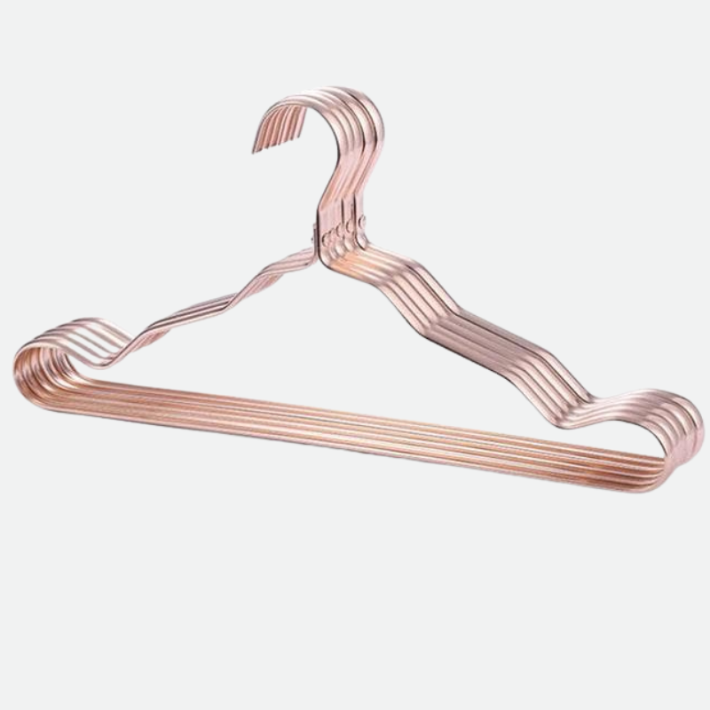 Aluminium Clothes Hangers with Modern Metallic Finish