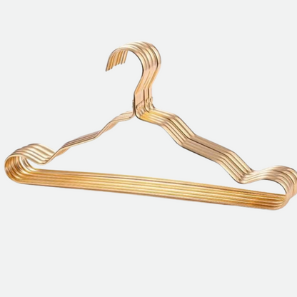 Aluminium Clothes Hangers with Modern Metallic Finish