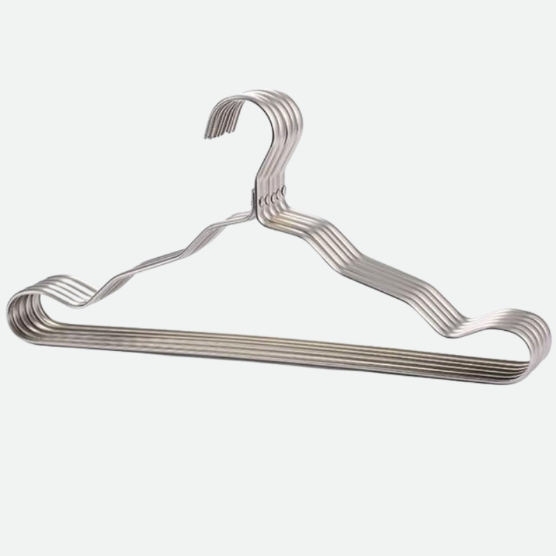 Aluminium Clothes Hangers with Modern Metallic Finish