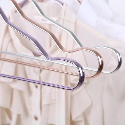 Aluminium Clothes Hangers with Modern Metallic Finish