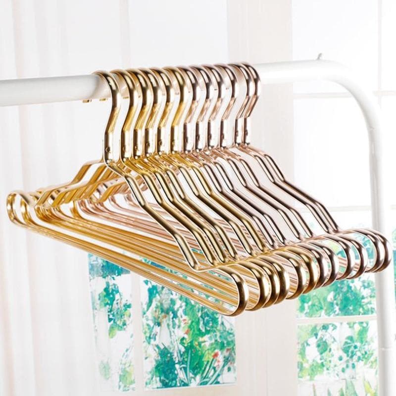 Aluminium Clothes Hangers with Modern Metallic Finish