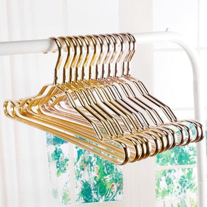 Aluminium Clothes Hangers with Modern Metallic Finish