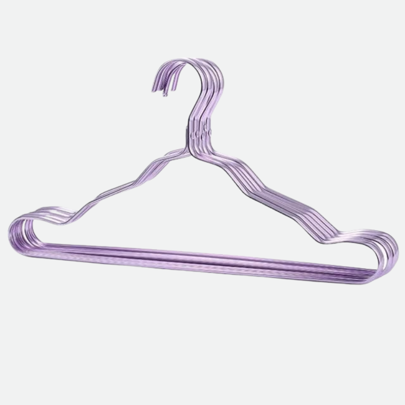 Aluminium Clothes Hangers with Modern Metallic Finish