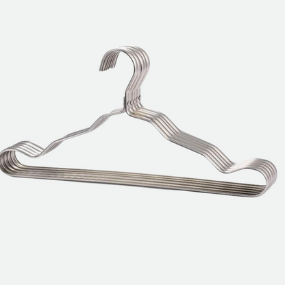 Aluminium Clothes Hangers with Modern Metallic Finish