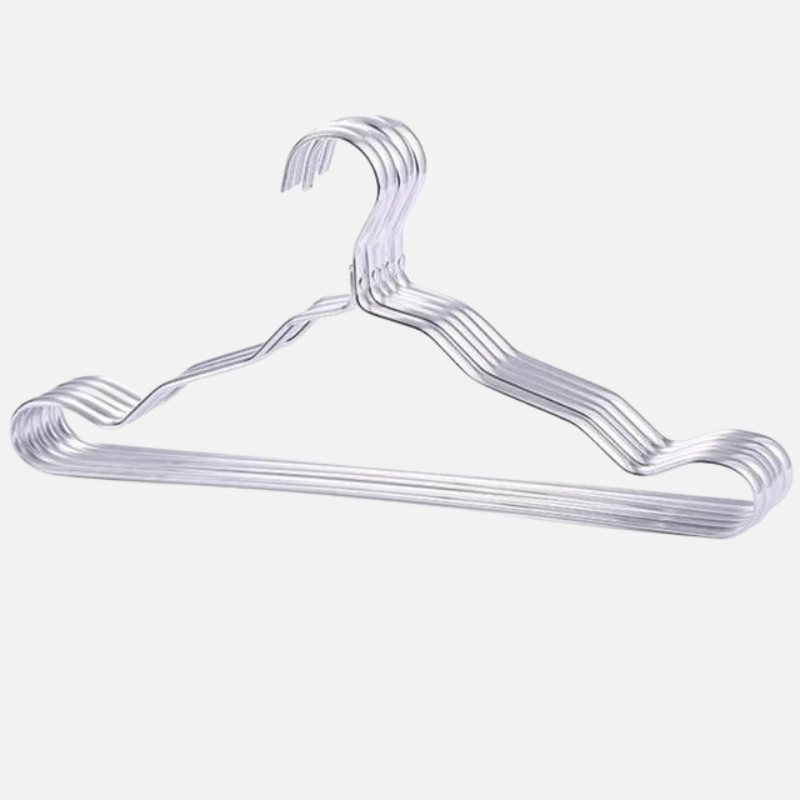 Aluminium Clothes Hangers with Modern Metallic Finish