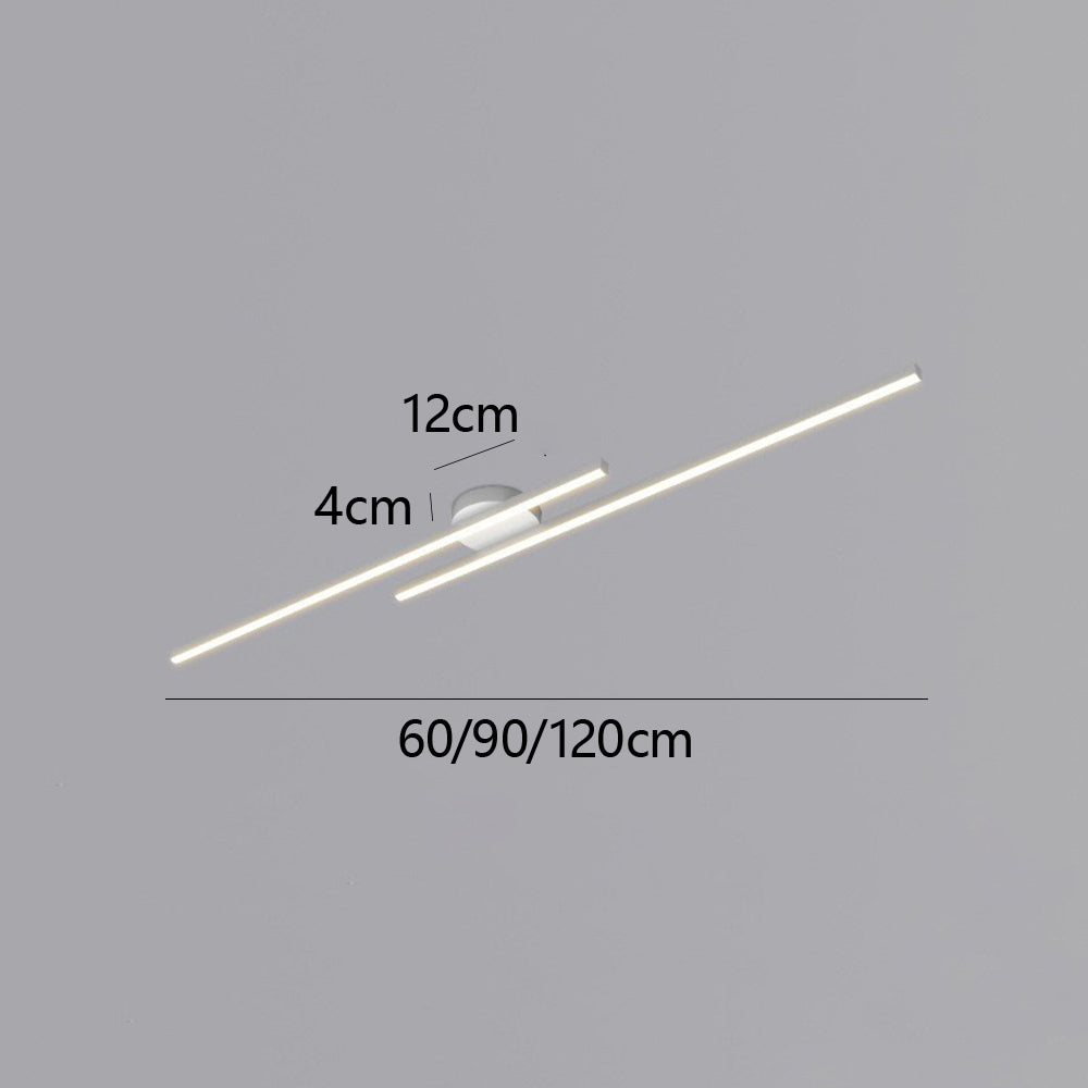 Aluminium Semi Flush Mount LED Ceiling Light for Modern Interiors