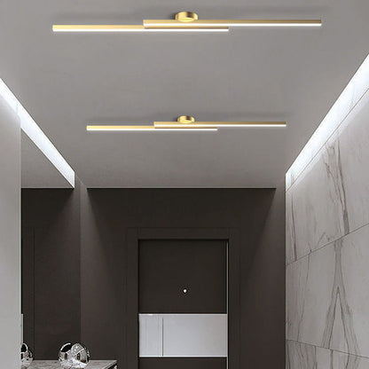 Aluminium Semi Flush Mount LED Ceiling Light for Modern Interiors