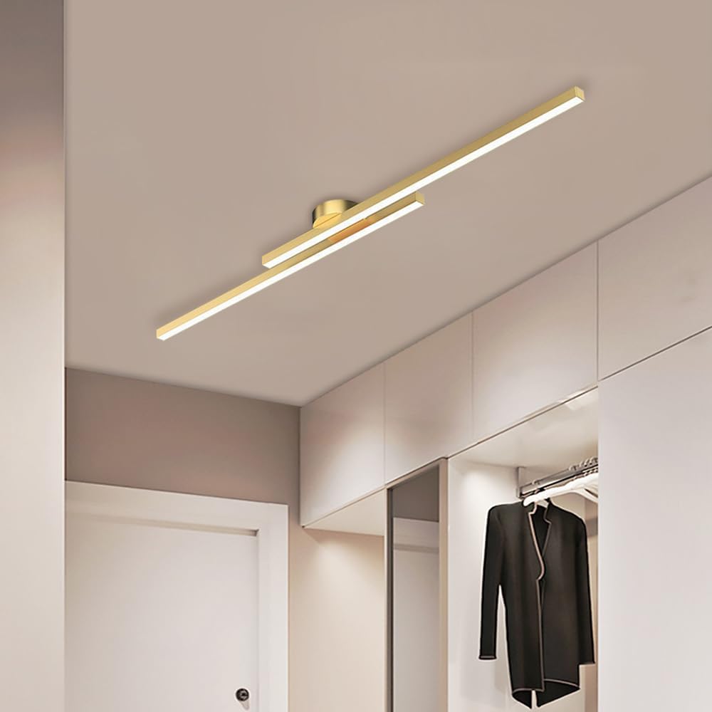 Aluminium Semi Flush Mount LED Ceiling Light for Modern Interiors