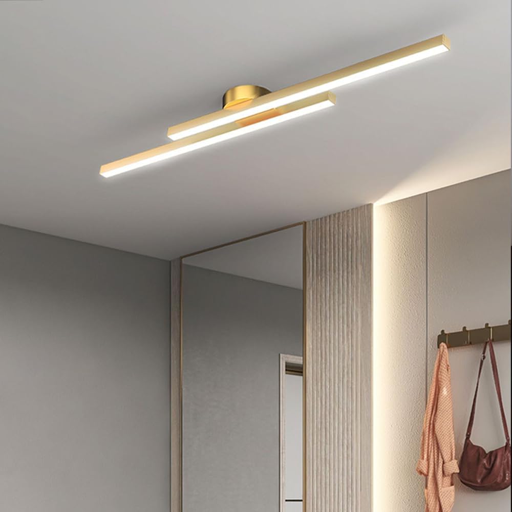 Aluminium Semi Flush Mount LED Ceiling Light for Modern Interiors