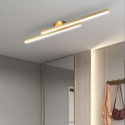 Aluminium Semi Flush Mount LED Ceiling Light for Modern Interiors