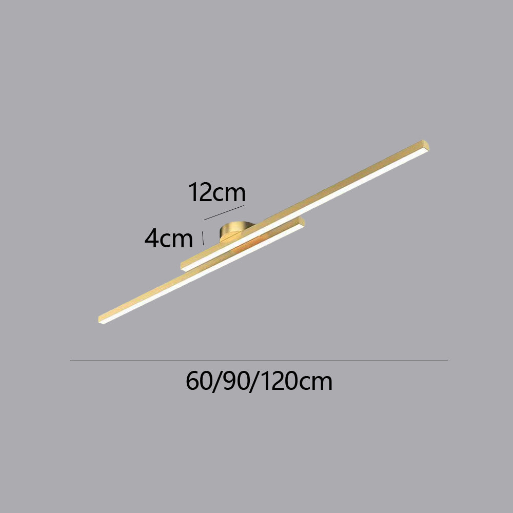Aluminium Semi Flush Mount LED Ceiling Light for Modern Interiors