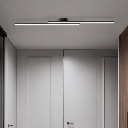 Aluminium Semi Flush Mount LED Ceiling Light for Modern Interiors