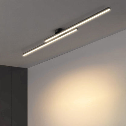 Aluminium Semi Flush Mount LED Ceiling Light for Modern Interiors