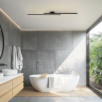 Aluminium Semi Flush Mount LED Ceiling Light for Modern Interiors