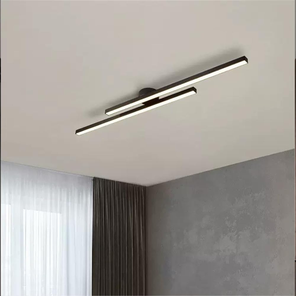 Aluminium Semi Flush Mount LED Ceiling Light for Modern Interiors