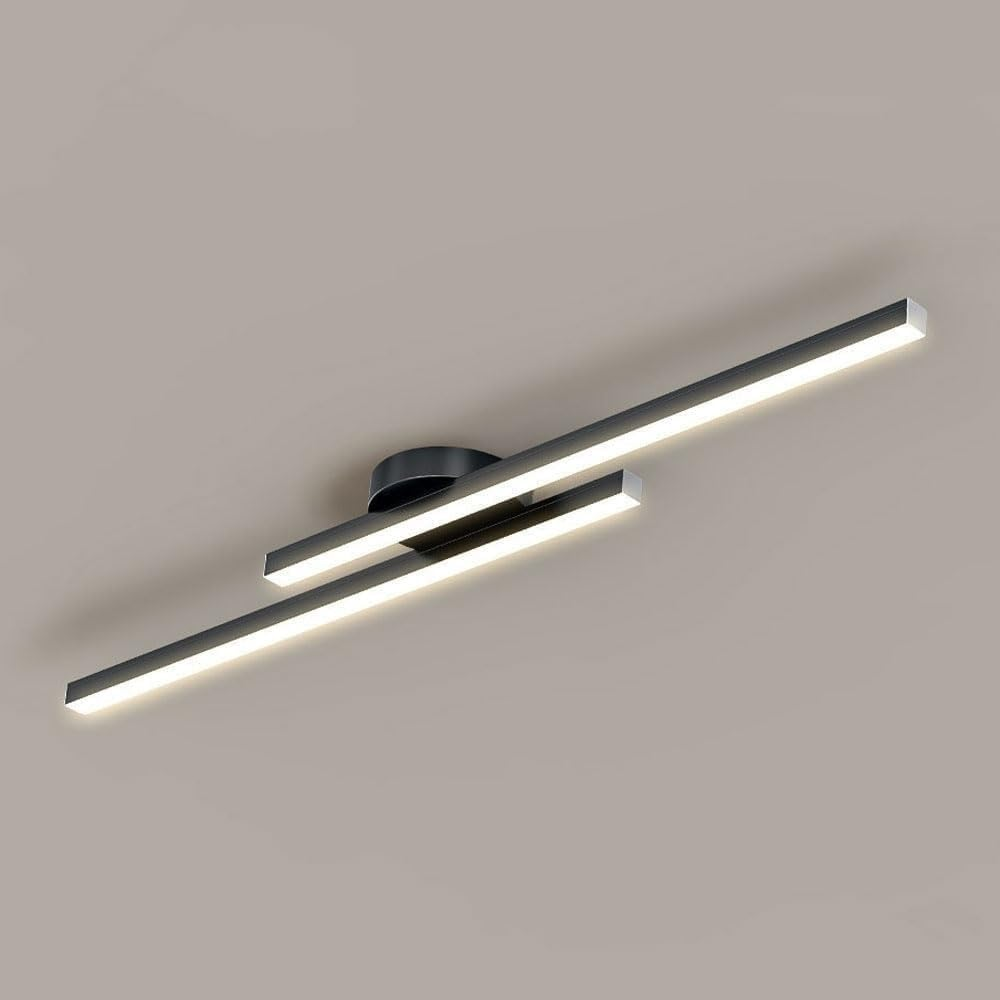 Aluminium Semi Flush Mount LED Ceiling Light for Modern Interiors