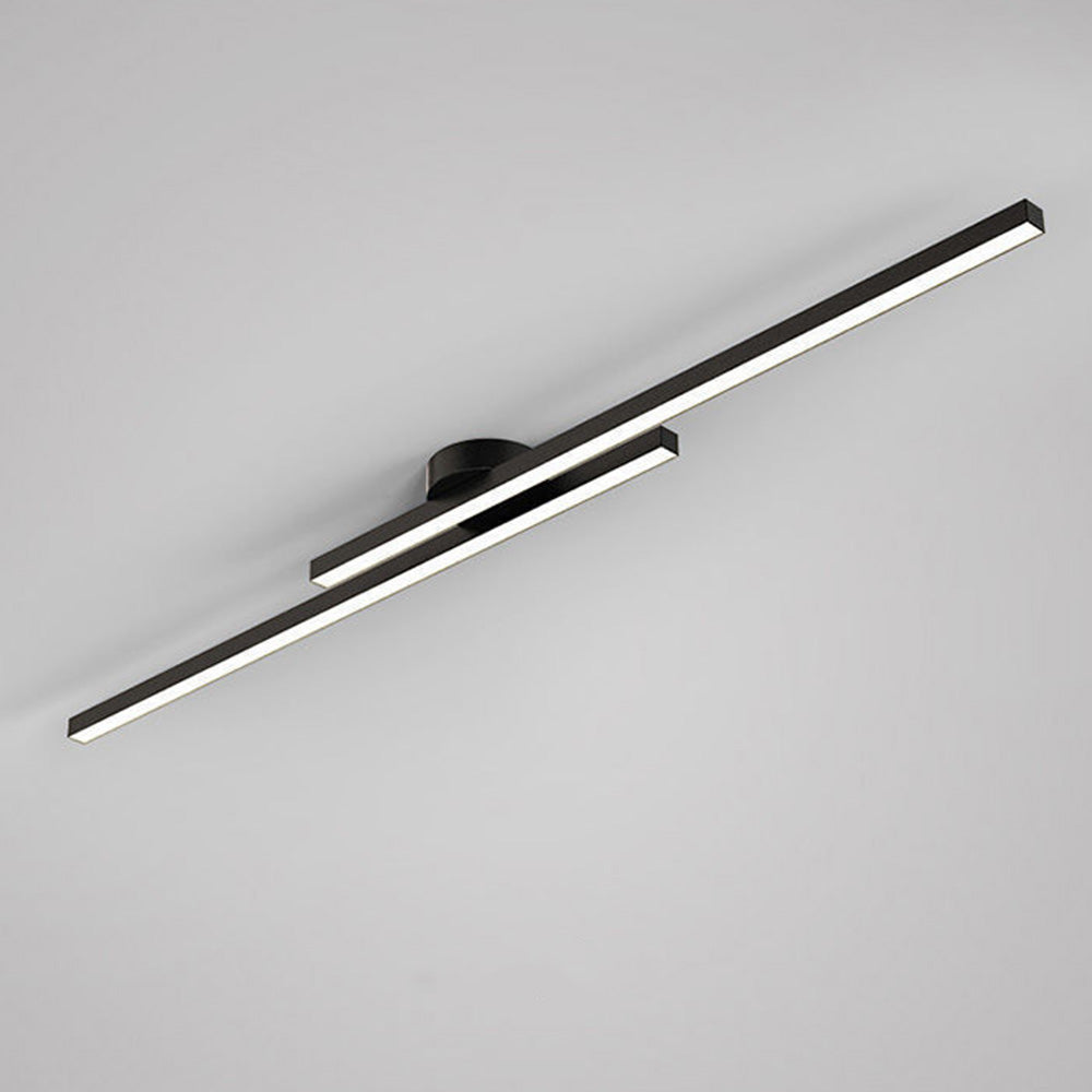 Aluminium Semi Flush Mount LED Ceiling Light for Modern Interiors