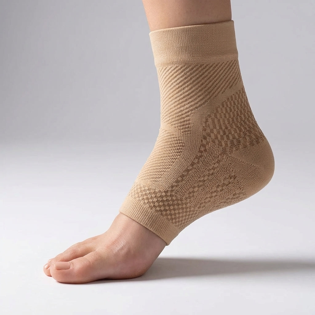 Ankle Compression Sleeve with Breathable Nylon Knit
