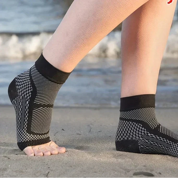 Ankle Compression Sleeve with Breathable Nylon Knit