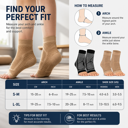 Ankle Compression Sleeve with Breathable Nylon Knit