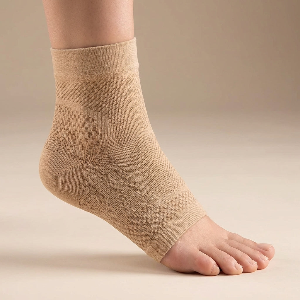Ankle Compression Sleeve with Breathable Nylon Knit