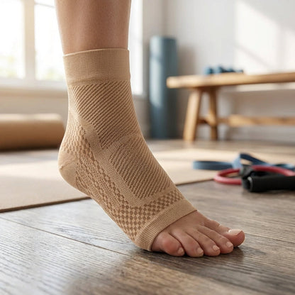 Ankle Compression Sleeve with Breathable Nylon Knit