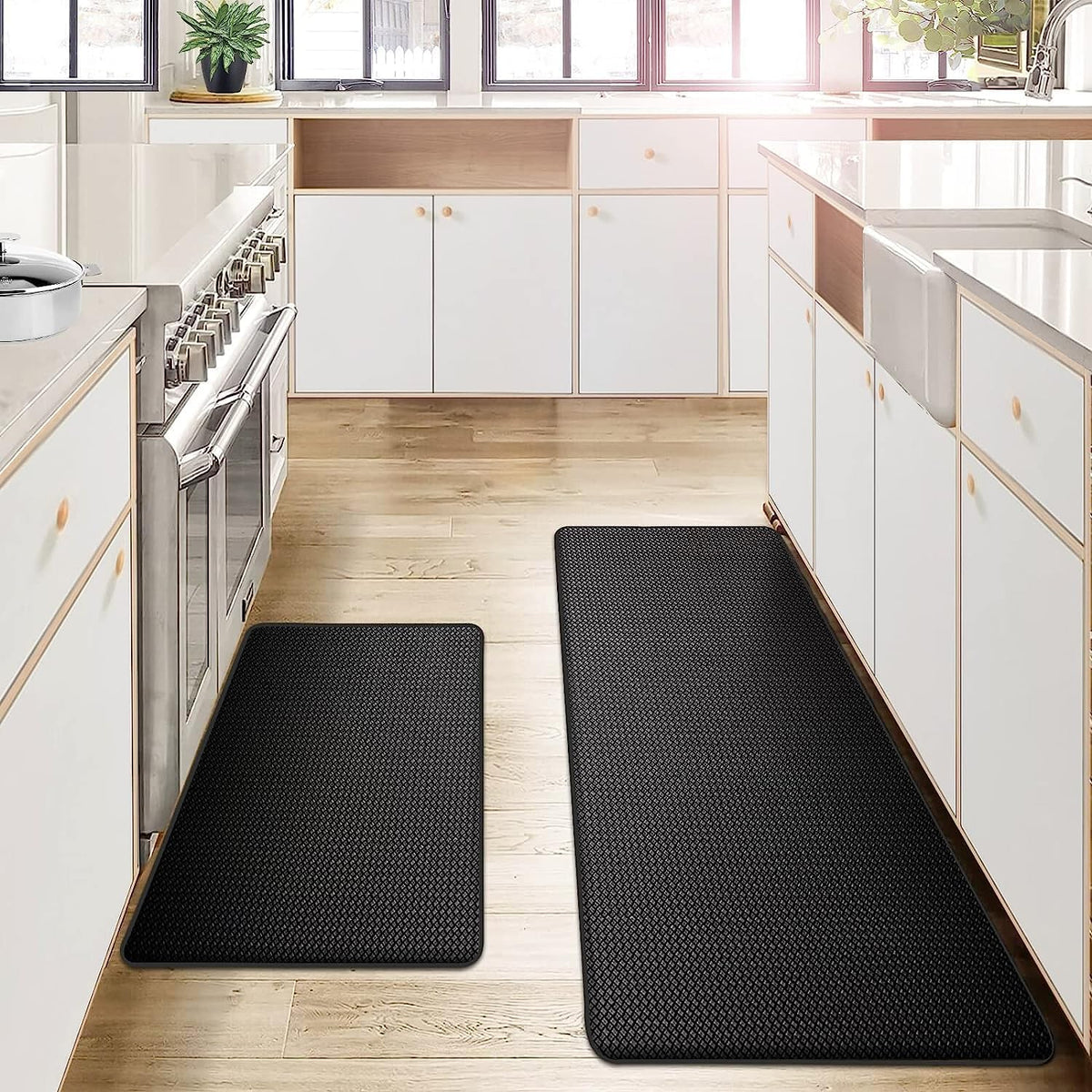 Anti-Fatigue Kitchen Mat with Cushioned Support and Non-Slip Surface
