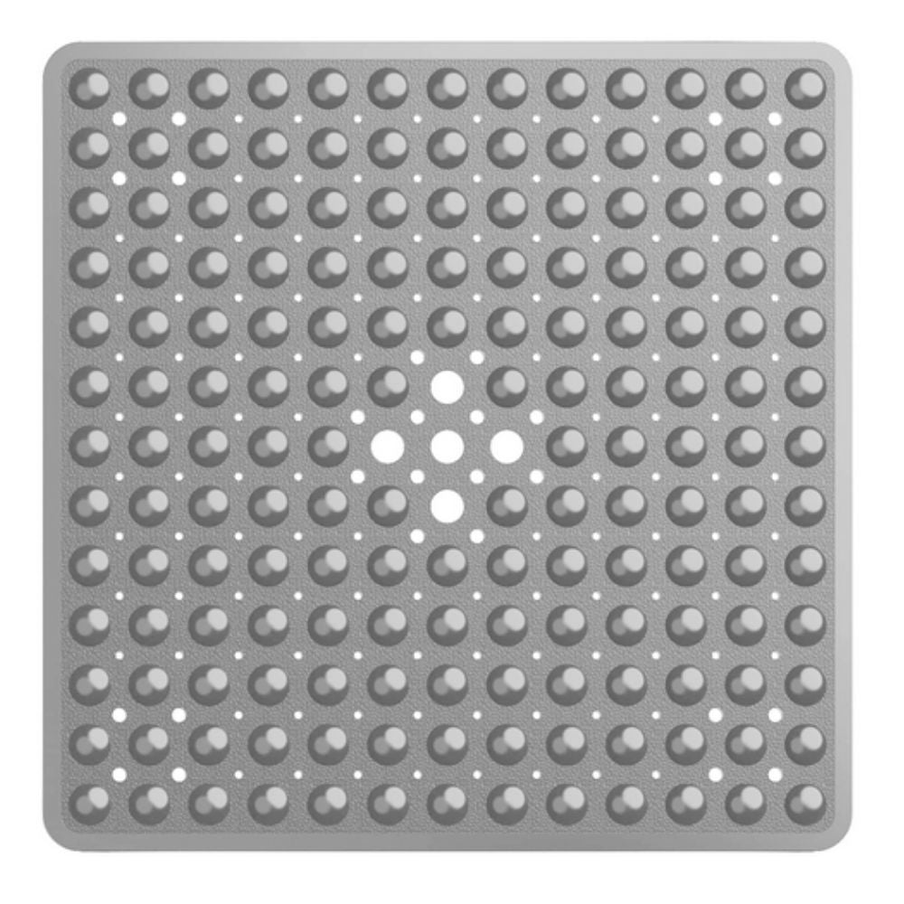 Antislip PVC Shower Mat with Drainage Holes and Textured Surface for Bathroom Floors