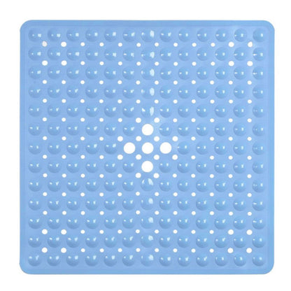 Antislip PVC Shower Mat with Drainage Holes and Textured Surface for Bathroom Floors