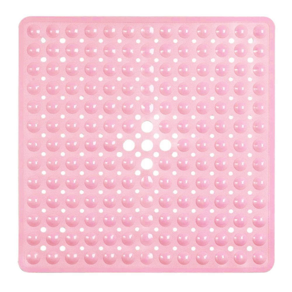 Antislip PVC Shower Mat with Drainage Holes and Textured Surface for Bathroom Floors
