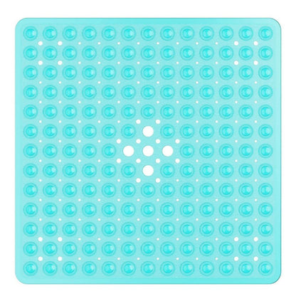 Antislip PVC Shower Mat with Drainage Holes and Textured Surface for Bathroom Floors