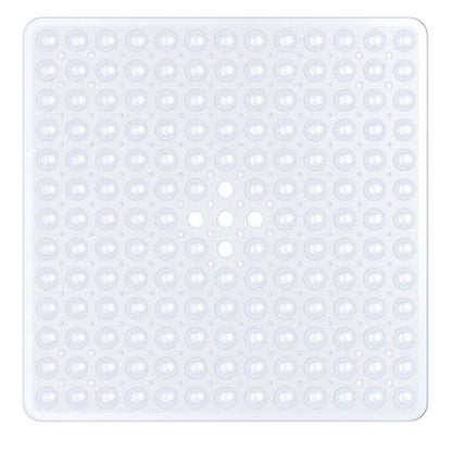 Antislip PVC Shower Mat with Drainage Holes and Textured Surface for Bathroom Floors