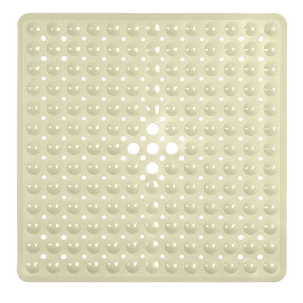 Antislip PVC Shower Mat with Drainage Holes and Textured Surface for Bathroom Floors