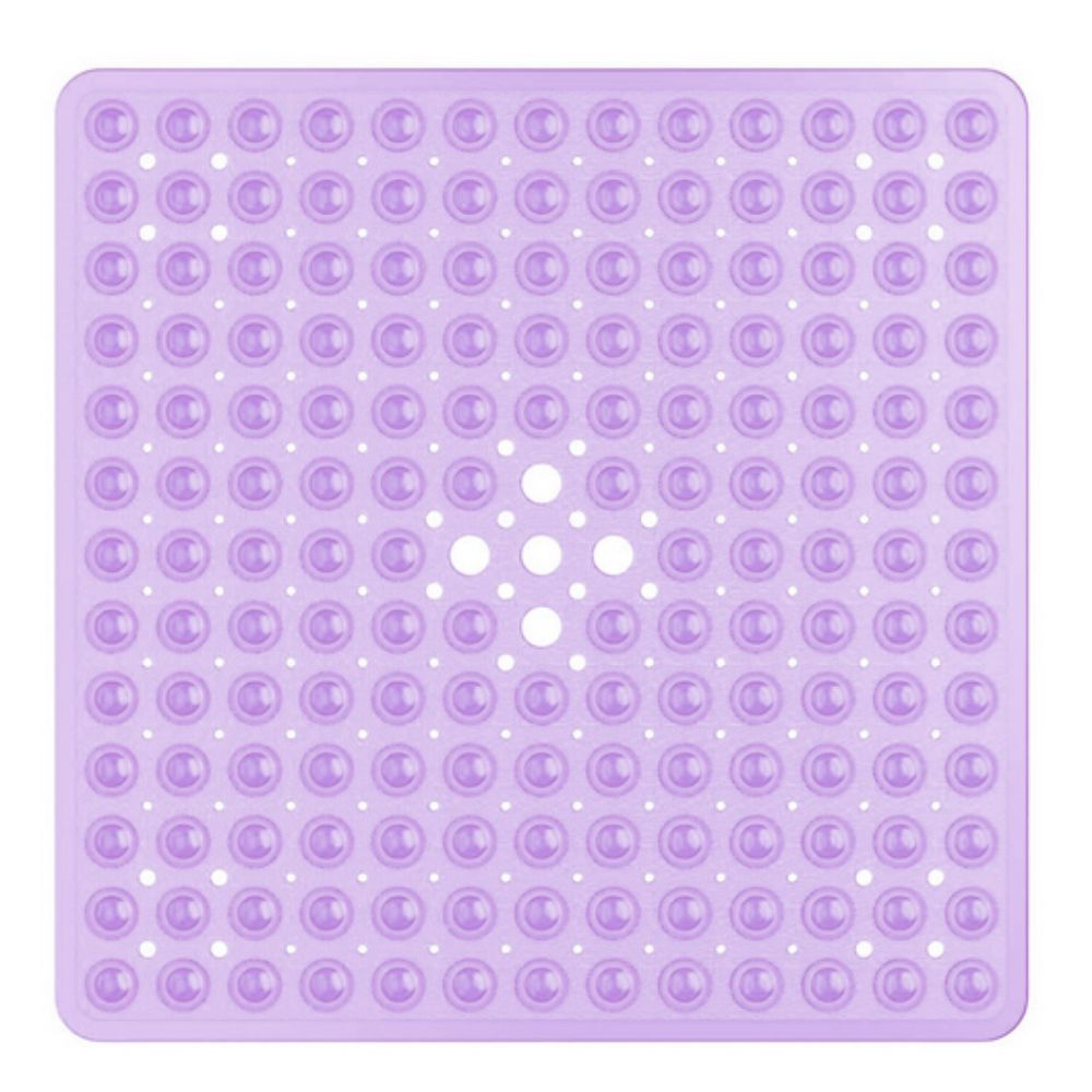 Antislip PVC Shower Mat with Drainage Holes and Textured Surface for Bathroom Floors