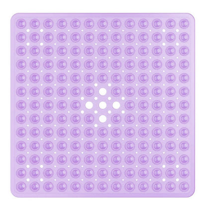 Antislip PVC Shower Mat with Drainage Holes and Textured Surface for Bathroom Floors