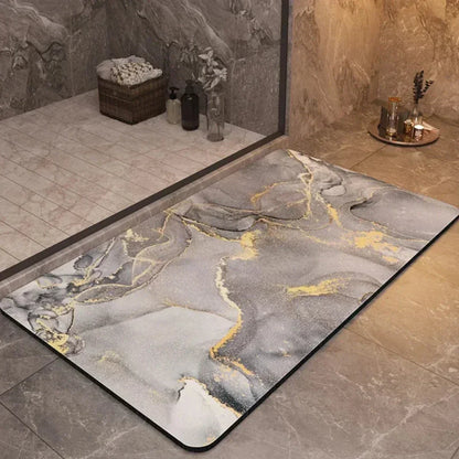 AquaLuxe Quick-Dry Bathroom Mat – Non-Slip Soft Absorbent Floor Mat