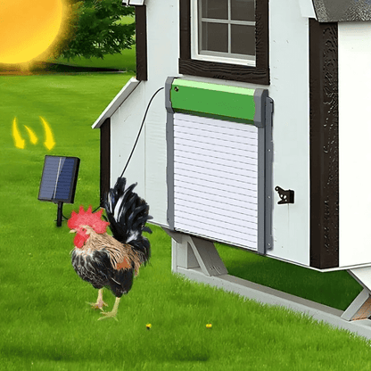 Automatic Solar Chicken Coop Door with Timer, Light Sensor and Remote Control