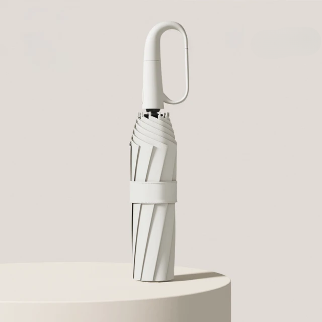Automatic Wind-Resistant Umbrella with Reflective Edge and Folding Design
