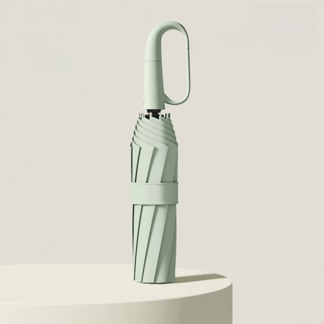 Automatic Wind-Resistant Umbrella with Reflective Edge and Folding Design