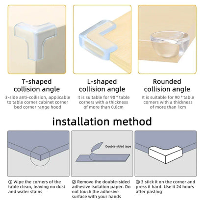 Baby Safety Clear Corner Protectors Set of 10 for Furniture