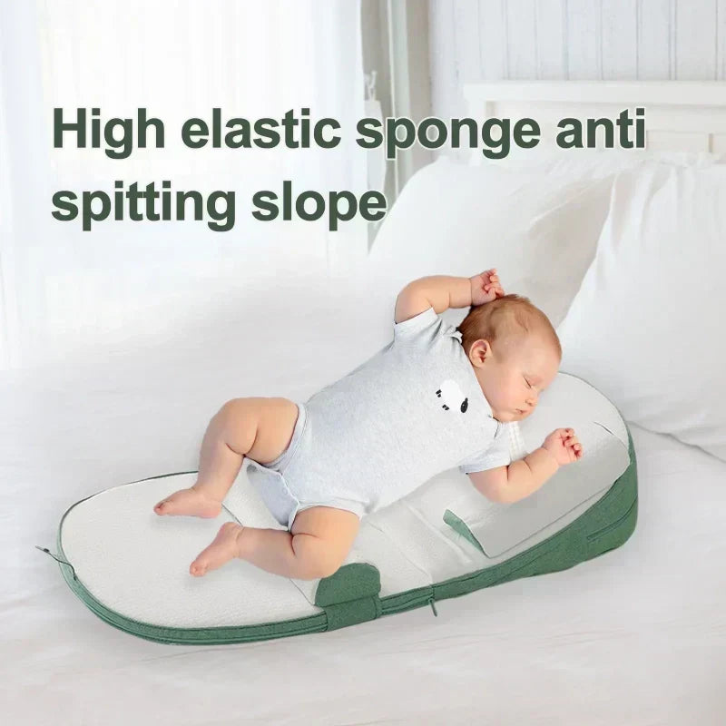 Baby Wedge Side-Sleeping Pillow with Removable Cotton Cover