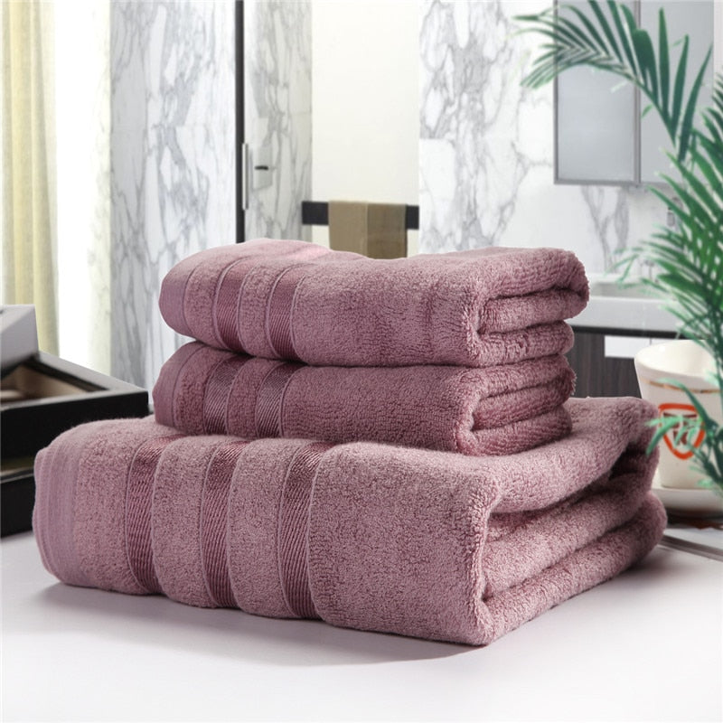 Bamboo Towel Set with Soft Texture and Quick Drying Properties