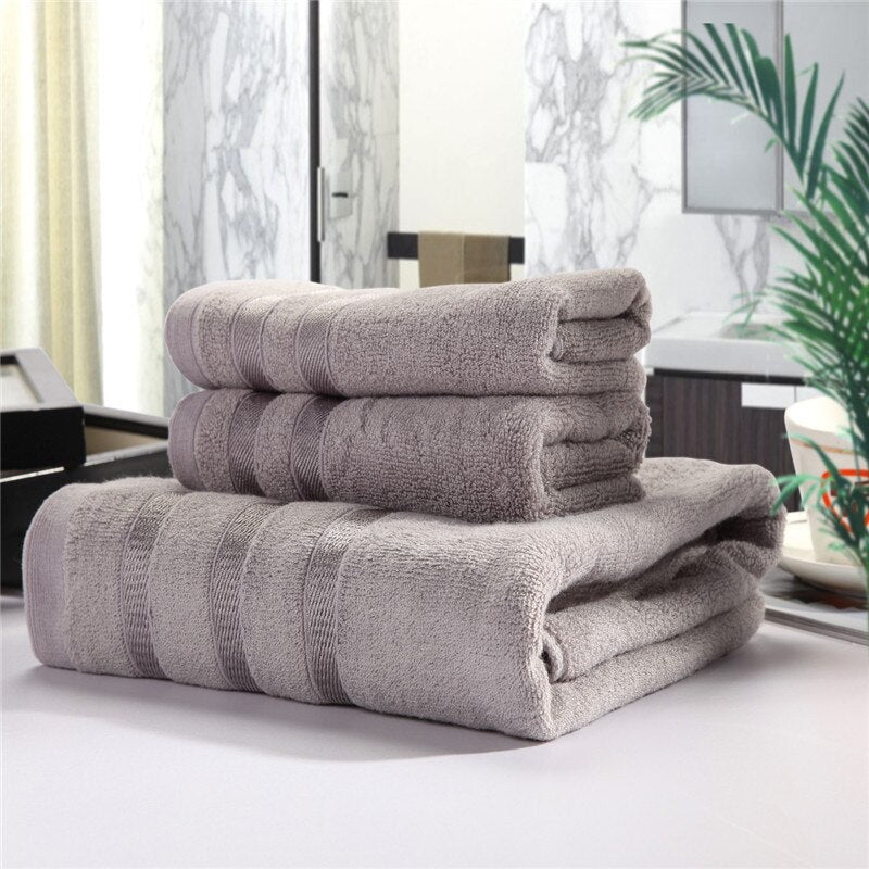 Bamboo Towel Set with Soft Texture and Quick Drying Properties