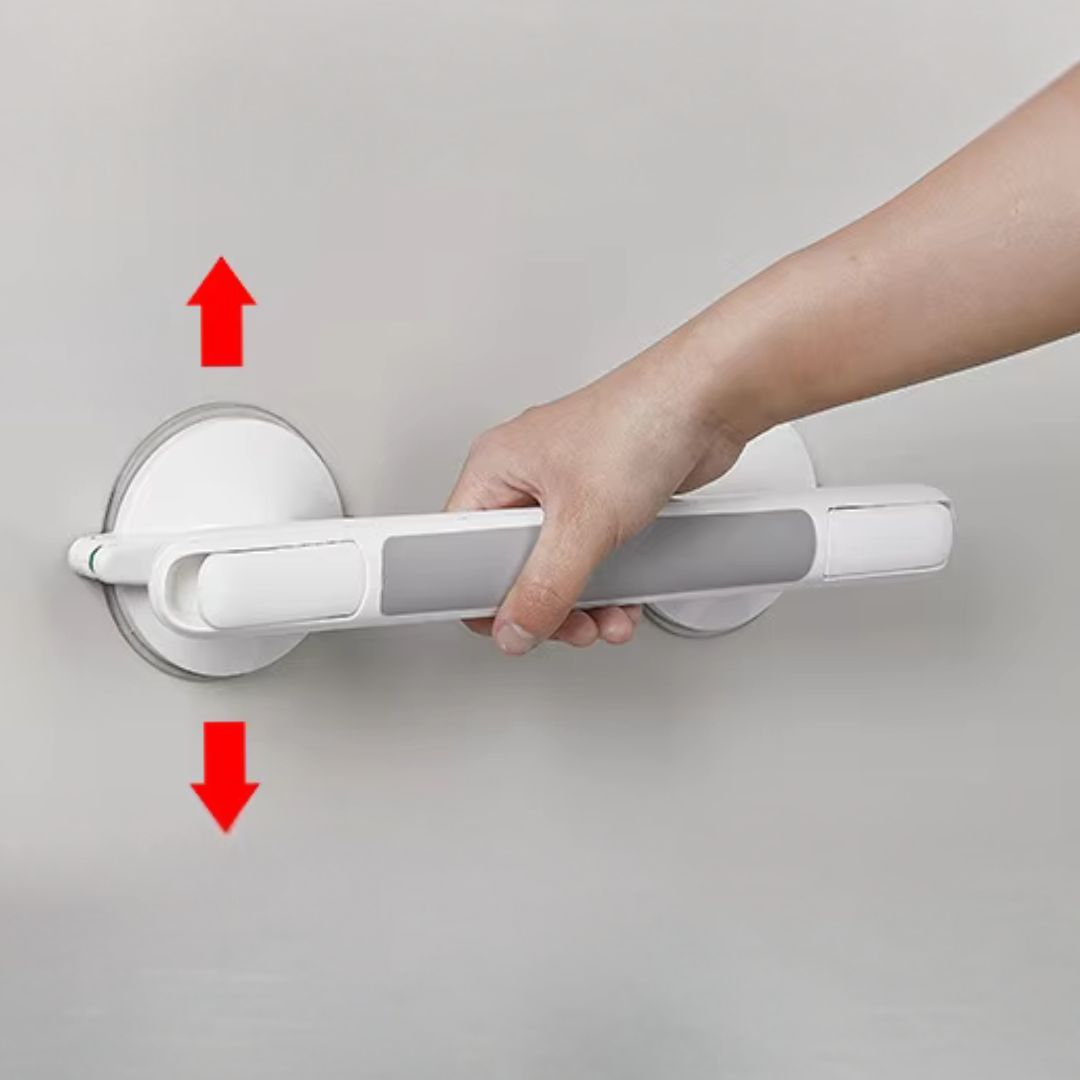 Bathroom Grab Bar with Anti Slip Grip and Suction Cup Safety Locks