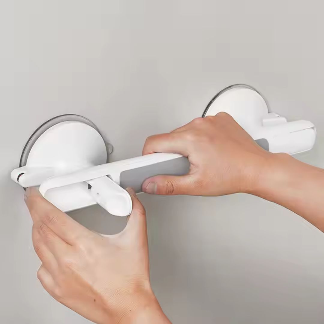 Bathroom Grab Bar with Anti Slip Grip and Suction Cup Safety Locks